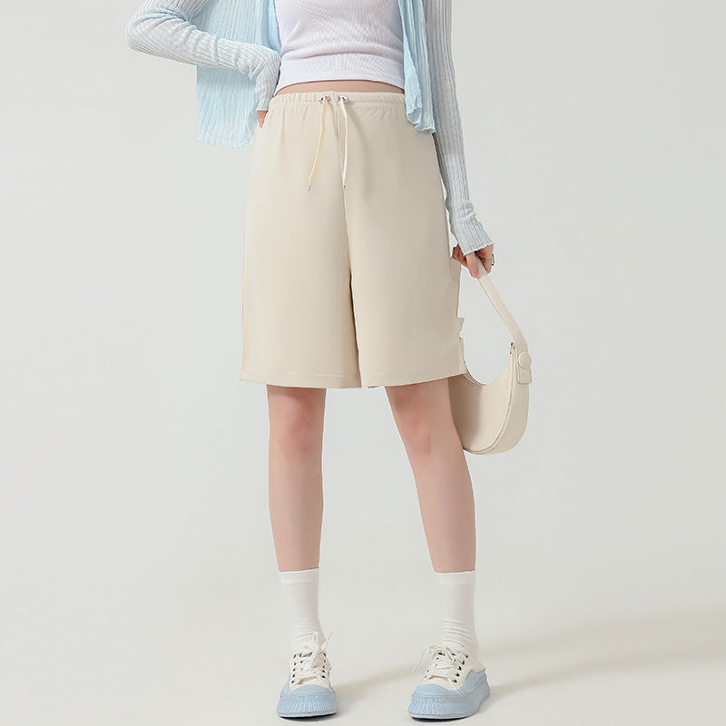 Short court pour femme enceinte, vêtement d'extérieur d'été pour femme, fin, taille haute, jambes larges