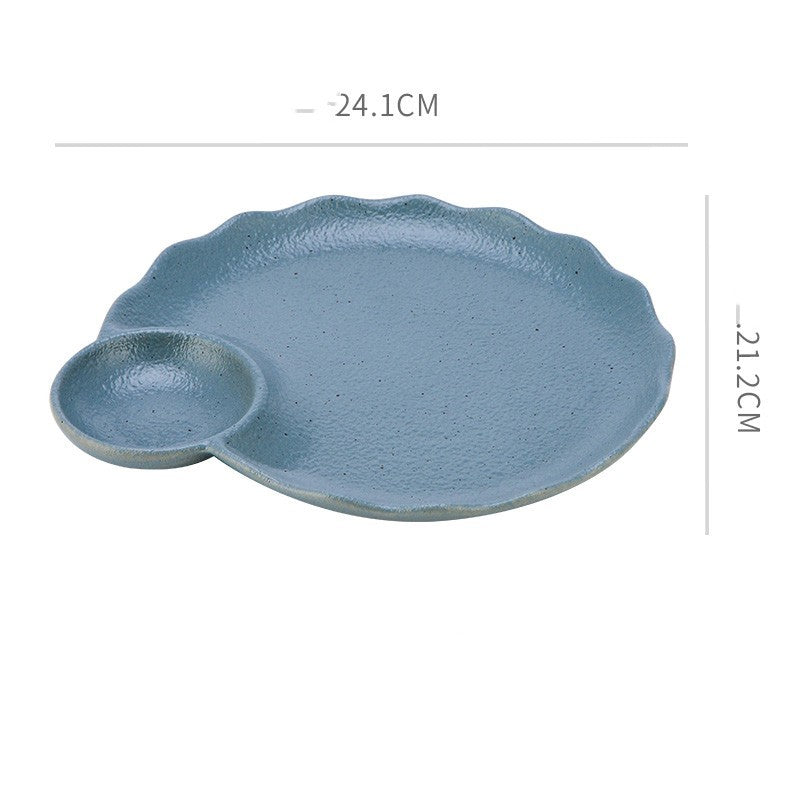 Ceramic Simple Cutlery Household Dish French Fries Shrimp Plate Japanese Sashimi Sushi Plate