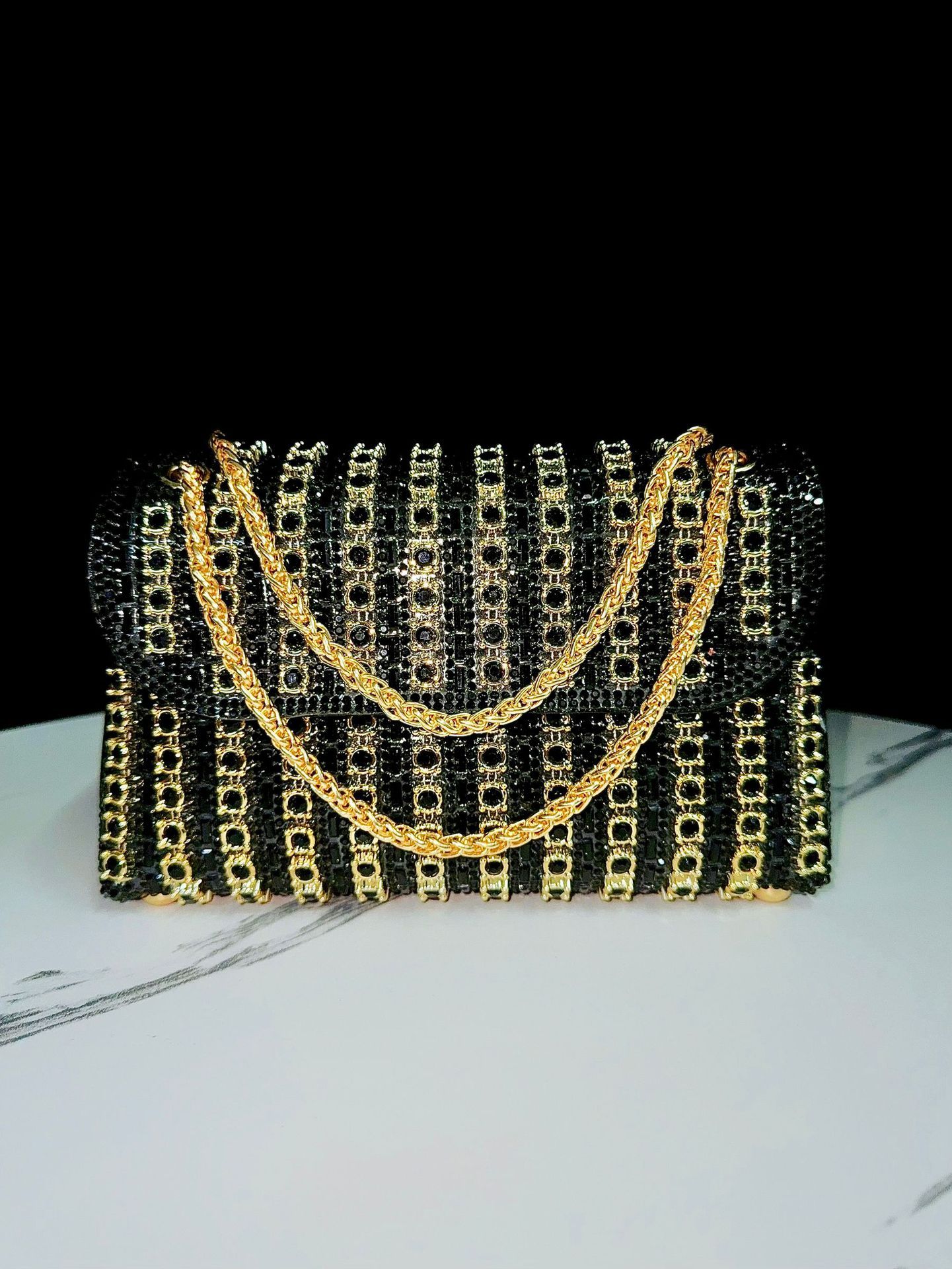 Sac à main Full Diamond rétro européen et américain