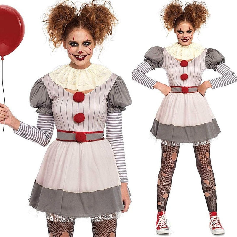Disfraz de payaso de película de terror y suspenso para Halloween