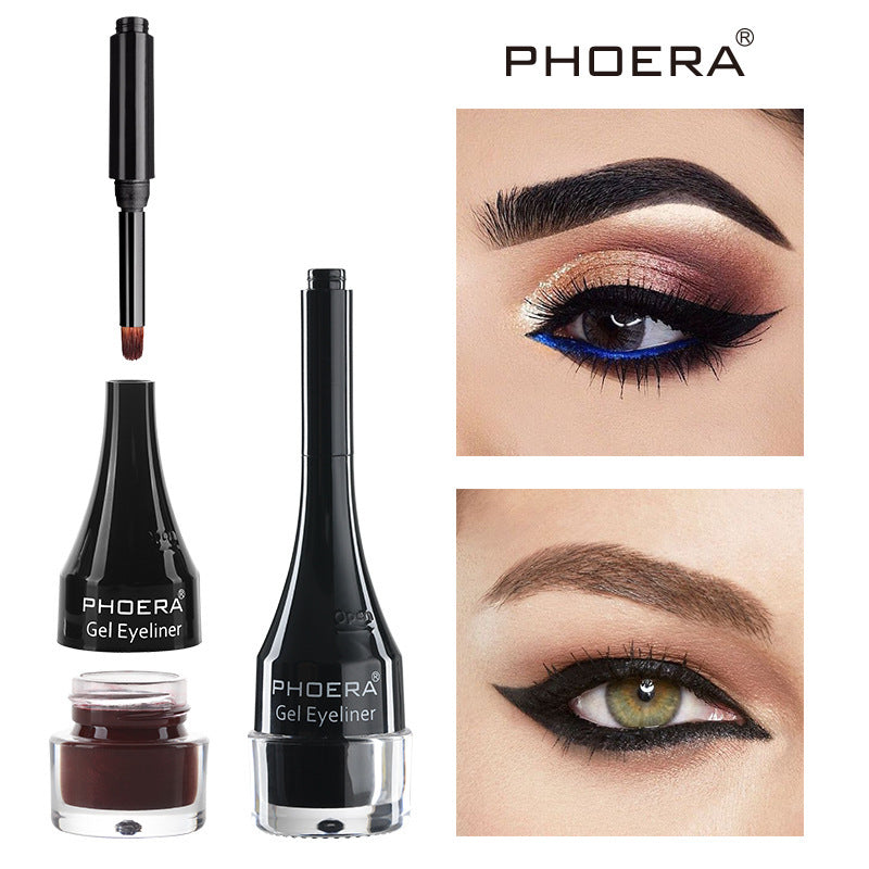 PHOERA Delineador de ojos de diez colores Delineador de ojos
