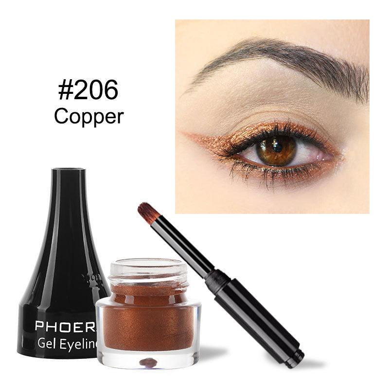 PHOERA Delineador de ojos de diez colores Delineador de ojos