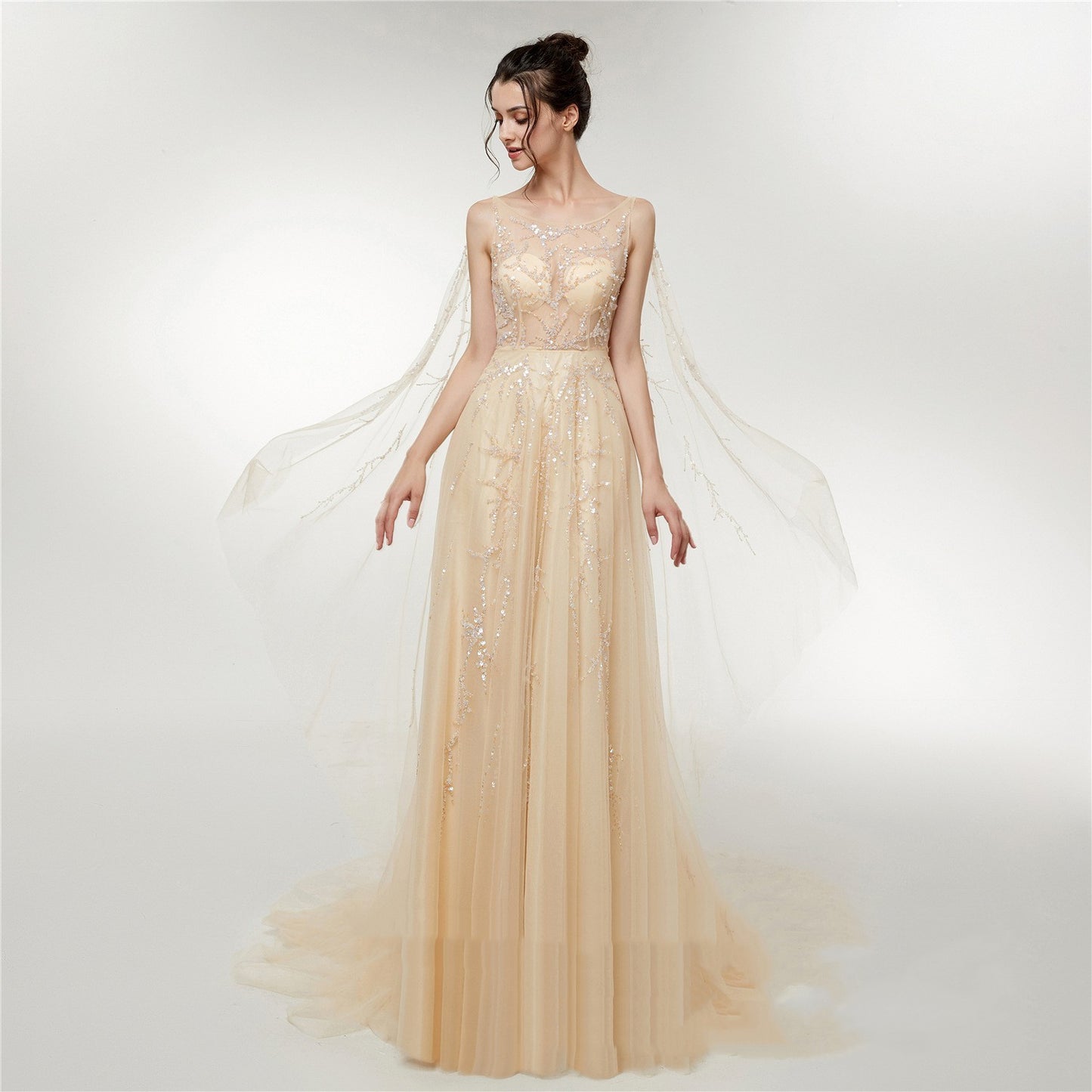 Vestido de novia Engerla Otoño Nuevo vestido largo