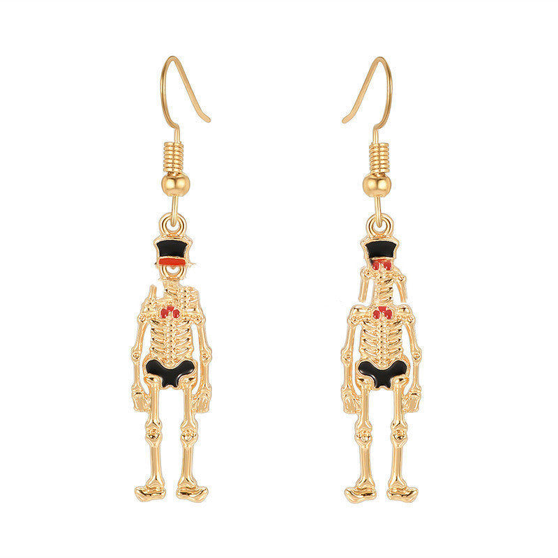 Boucles d'oreilles de la série Halloween, personnalité amusante