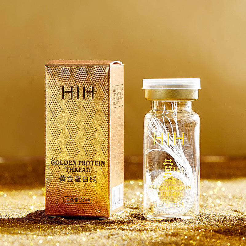Kit de beauté aux peptides de protéines d'or. Ensemble de soins pour la peau. Liquide de sculpture au fil d'or.