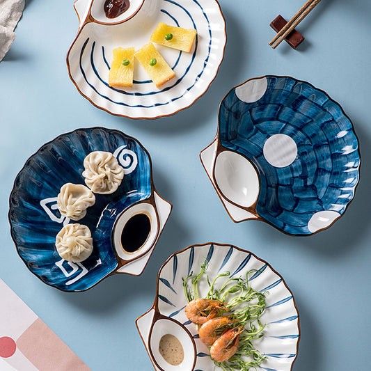 Plato De Cerámica Japonesa Con Vinagre
