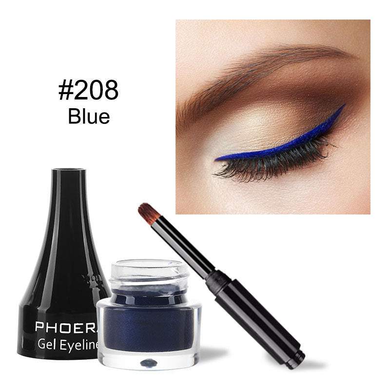 PHOERA Delineador de ojos de diez colores Delineador de ojos