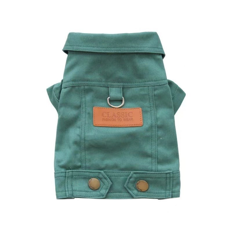Chaqueta vaquera con tracción otoñal de Dogcat