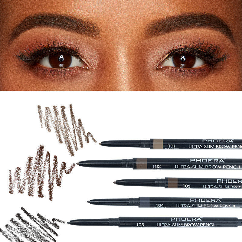 Nouveau crayon à sourcils fin 5 couleurs PHOERA