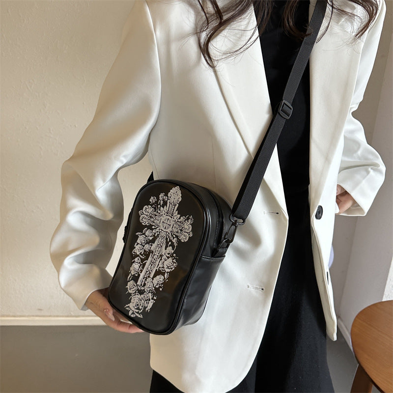 Sac à bandoulière pour téléphone portable avec motif graffiti d'Halloween pour filles, motif citrouille, fantôme, chauve-souris, amusant, pour femmes, mini sacs à bandoulière créatifs