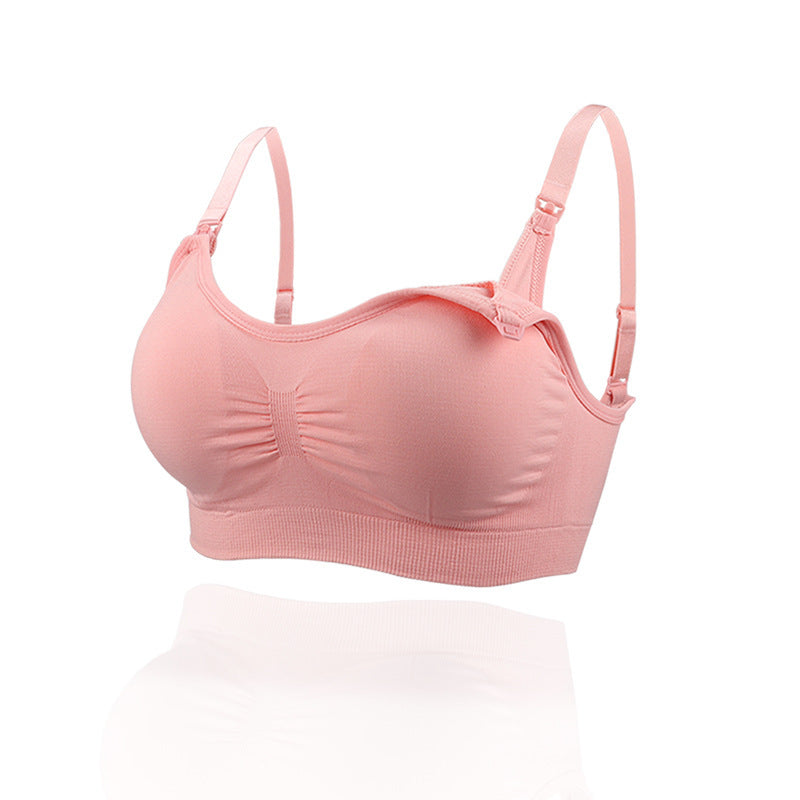 Soutien-gorge d'allaitement push-up fin sans coutures avec boutons sur le devant