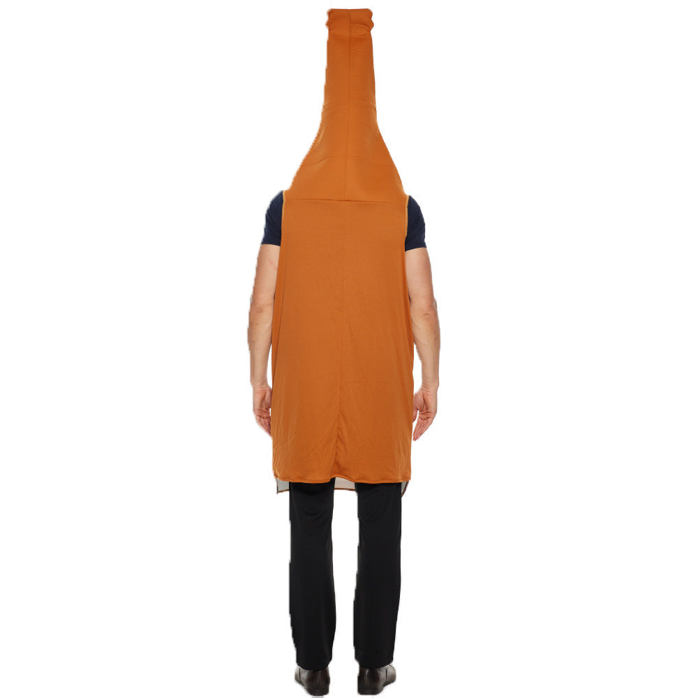 Spectacle costumé de bouteille de bière d'Halloween