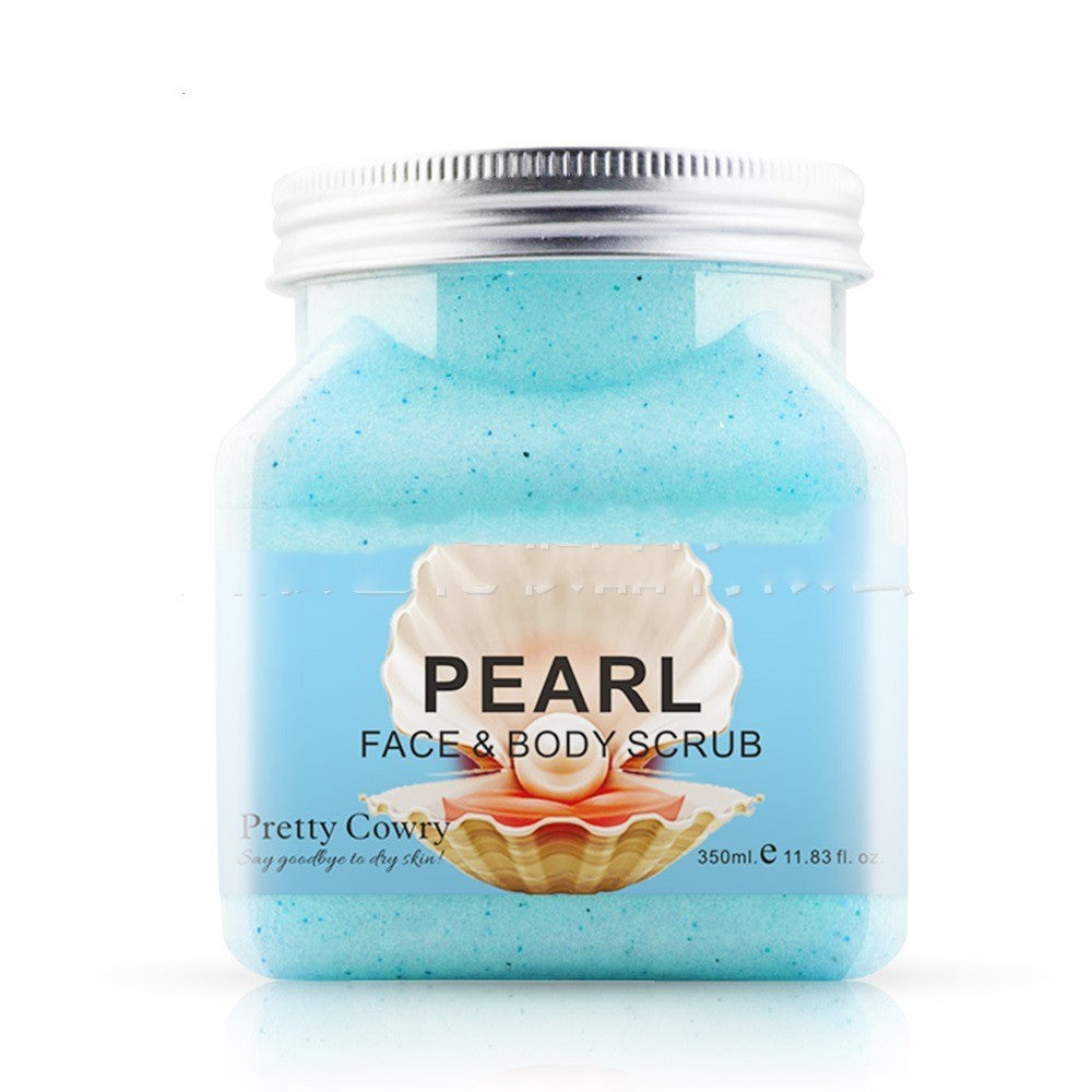 Crema exfoliante corporal con sal de baño con fragancia de frutas
