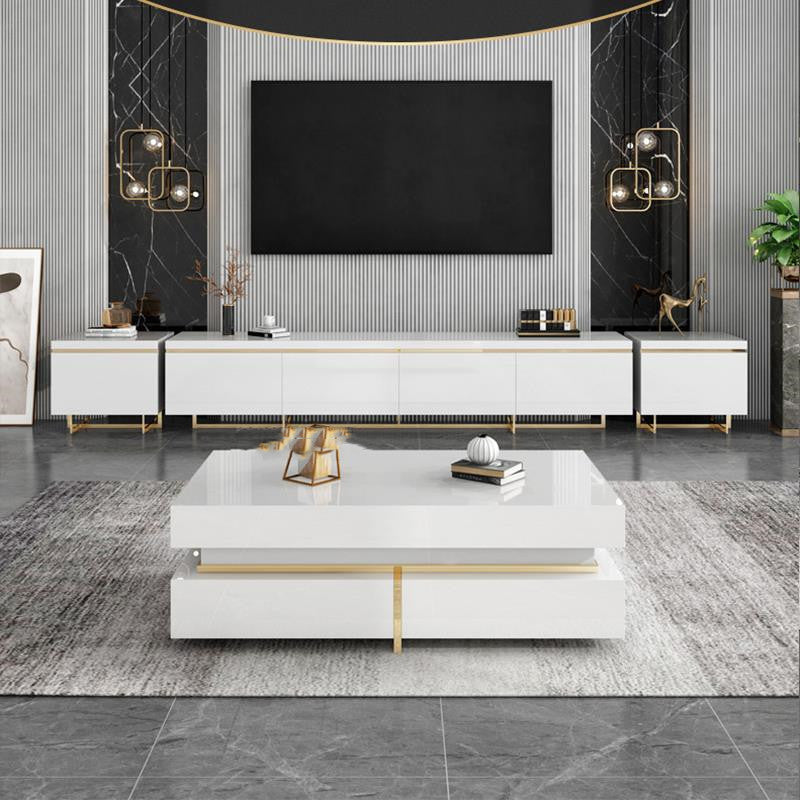 Table basse multifonctionnelle minimaliste moderne, meuble TV