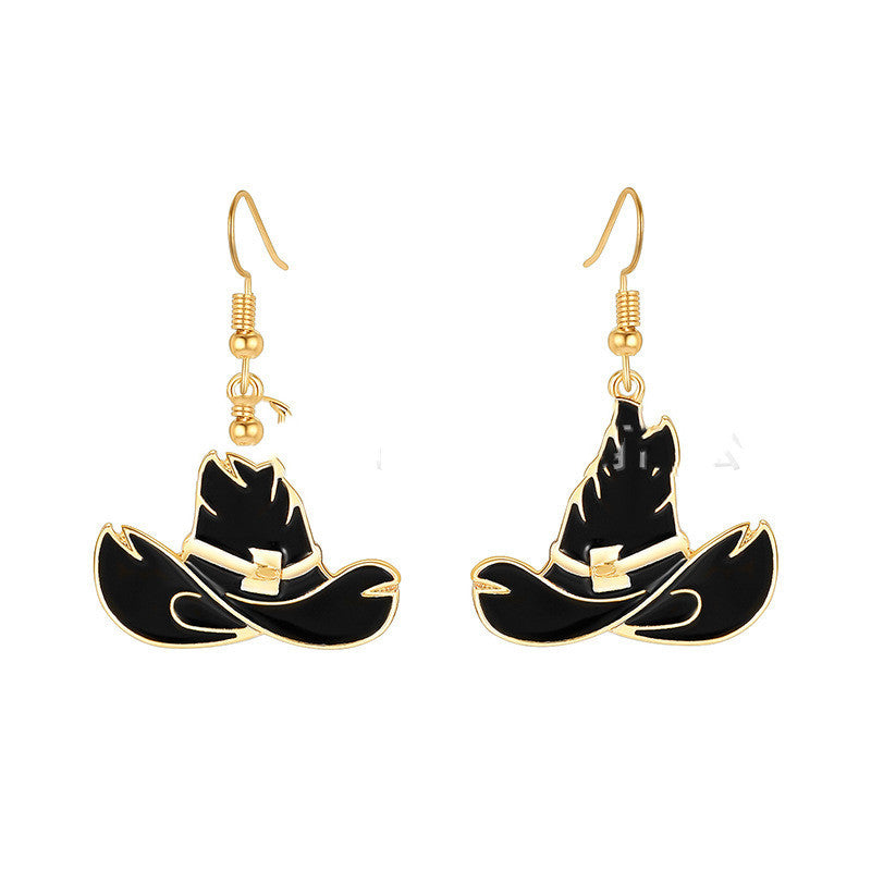 Boucles d'oreilles de la série Halloween, personnalité amusante