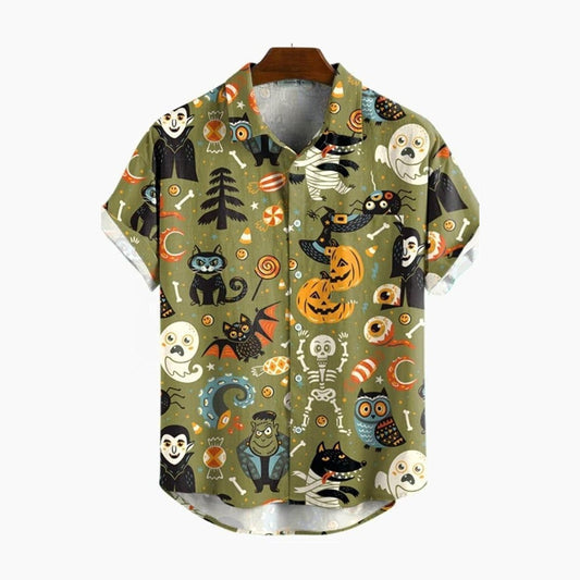 T-shirt à manches courtes imprimé Halloween