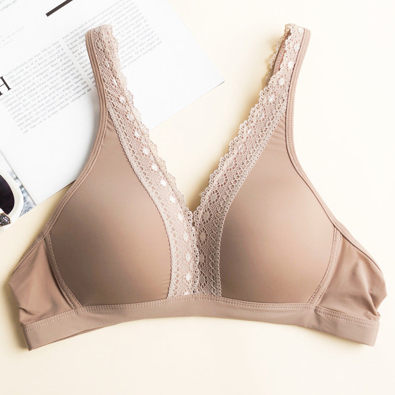 Sujetador de lactancia sin aro de acero Sujetador de lactancia postparto Push Up Modelador Soporte superior