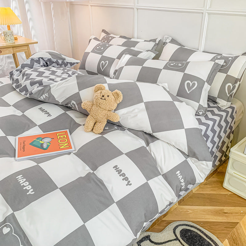 Ropa de cama Juego de edredones lavados de verano Sábanas