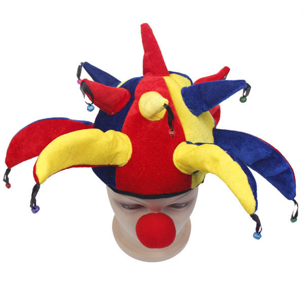 Accessoires de performance pour déguisement d'Halloween, couvre-chef de clown
