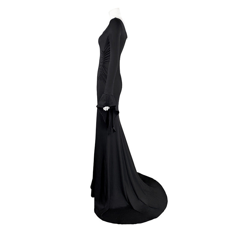 Cadeau de vêtements de performance d'Halloween Morticia Addams