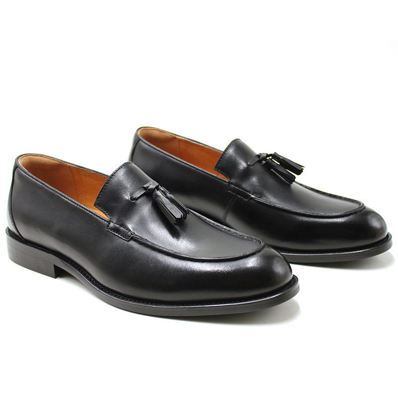 Mocassins à pampilles pour hommes, chaussures britanniques haut de gamme