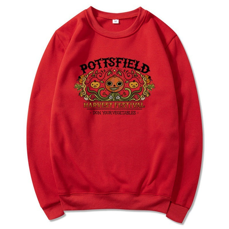 Sweats à imprimé citrouille d'Halloween pour femmes