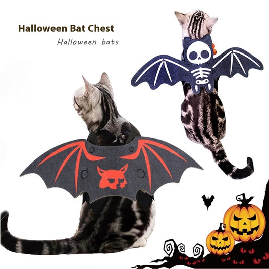 Costume d'Halloween pour chat chauve-souris