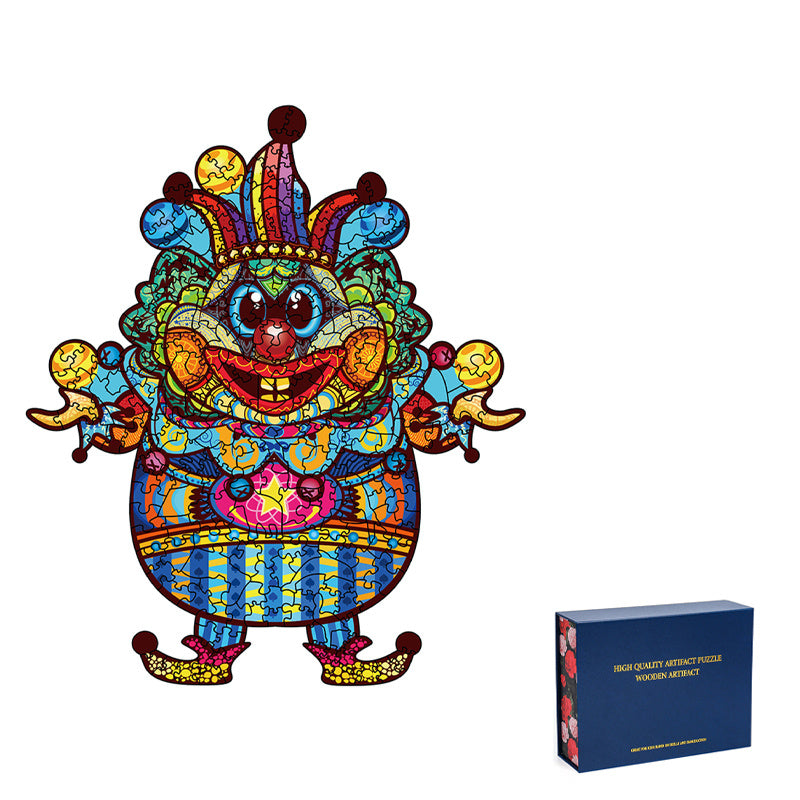 Puzzle animal en bois extraterrestre d'Halloween