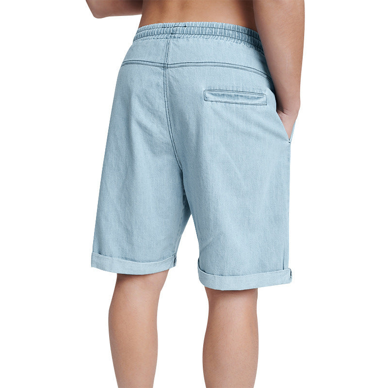Pantalones cortos casuales de verano de algodón para hombre