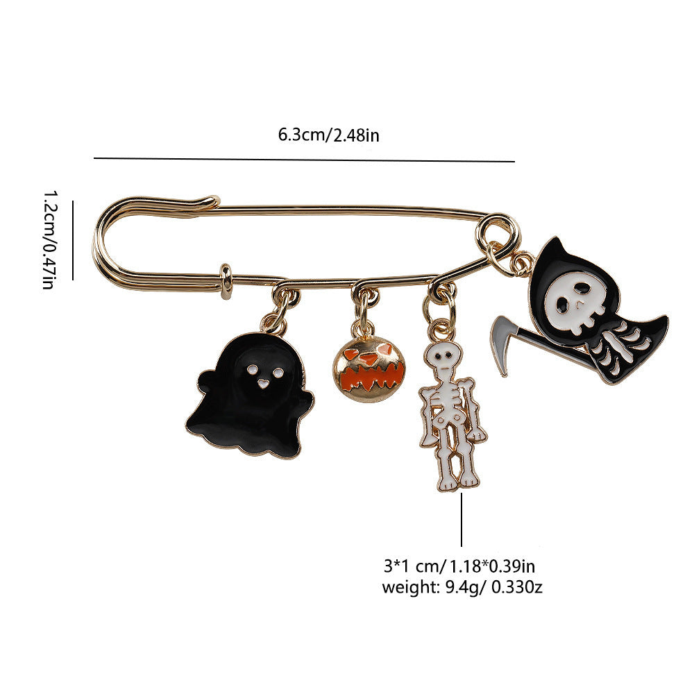 Broche citrouille amusante d'Halloween