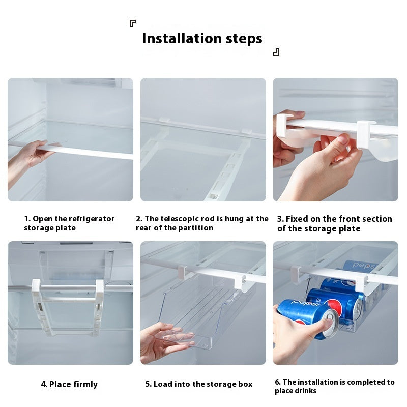 Caja de almacenamiento para latas rodantes, para colgar cerveza, bebidas, cola, refrigeradores, etc.