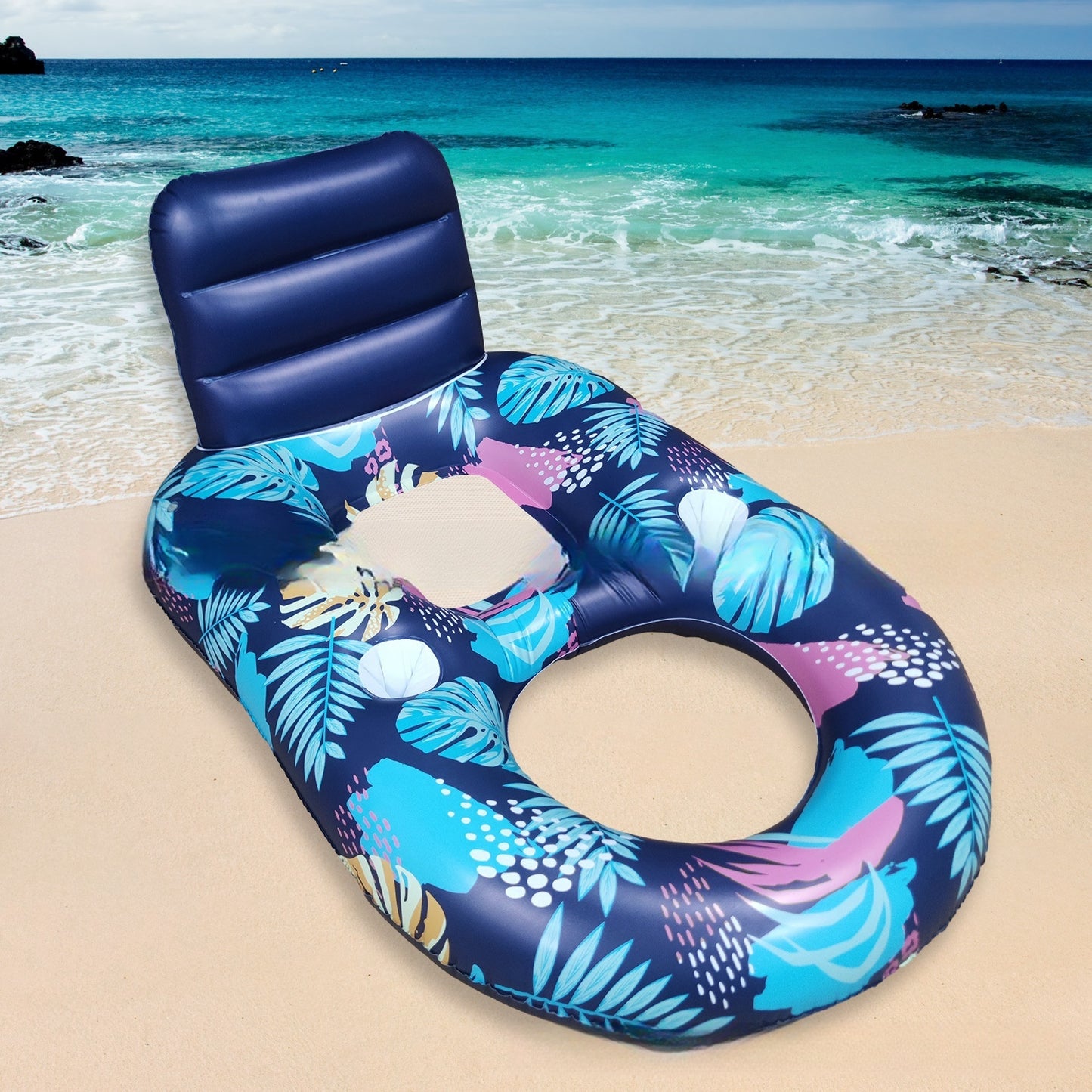 Piscina inflable de la cama flotante luminosa del agua