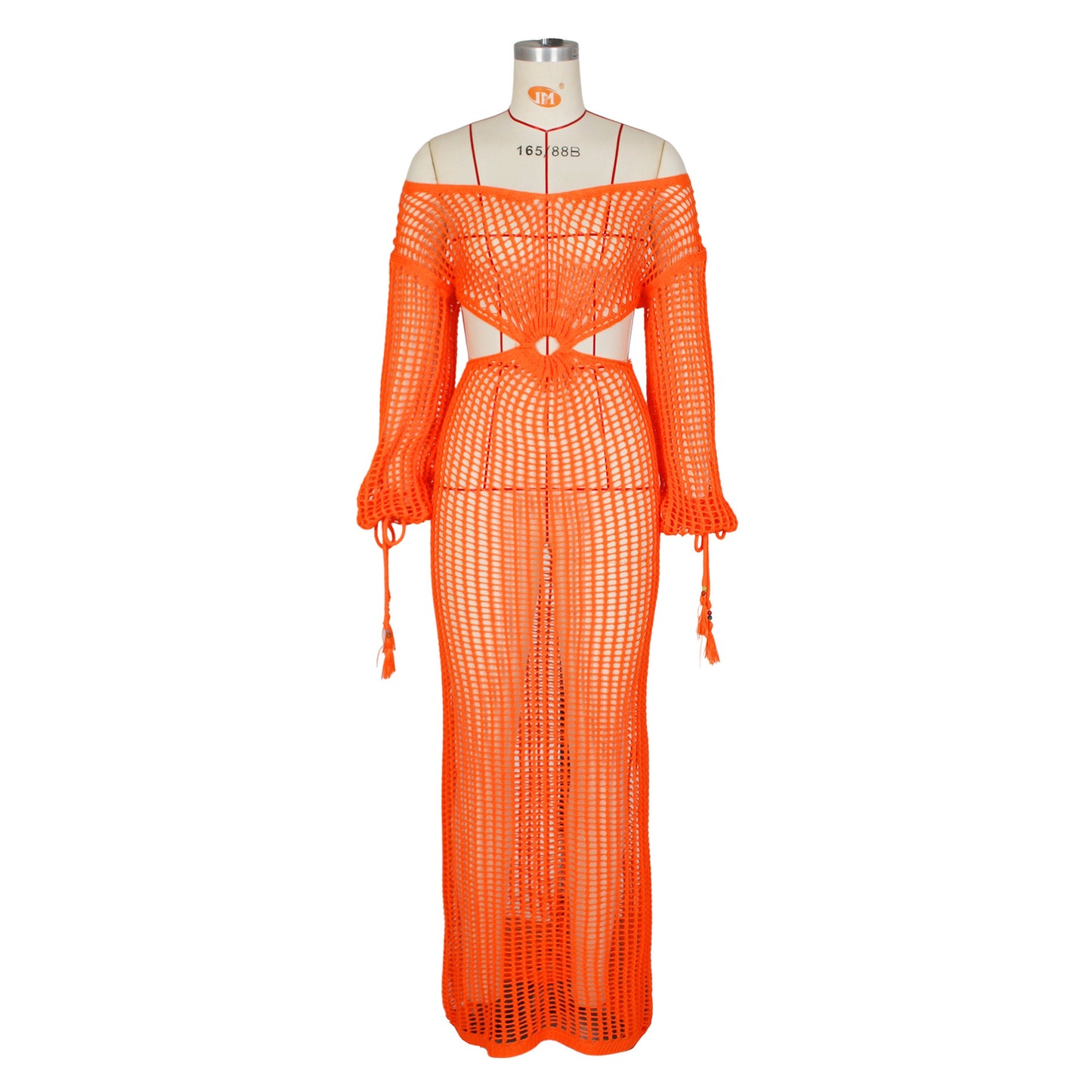 Robe en tricot découpée pour femme, chemisier de plage d'été