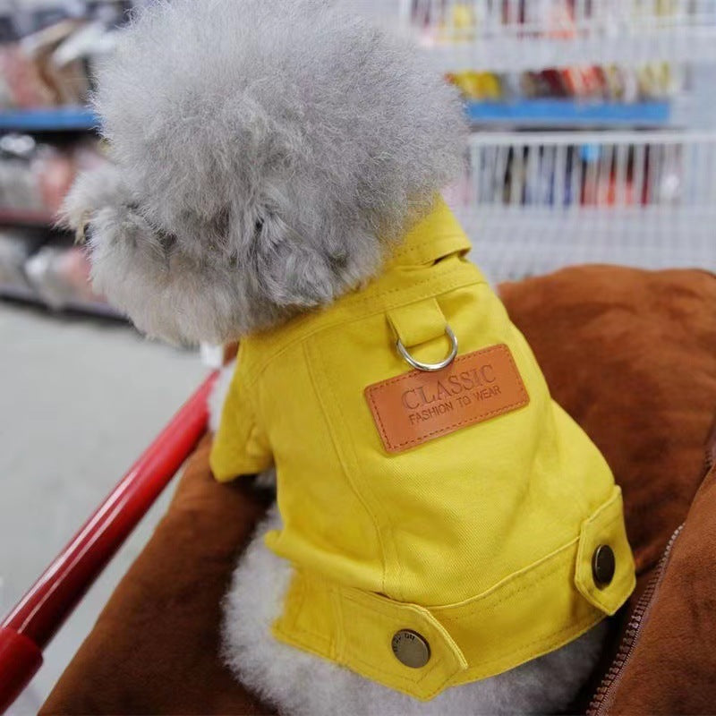 Chaqueta vaquera con tracción otoñal de Dogcat