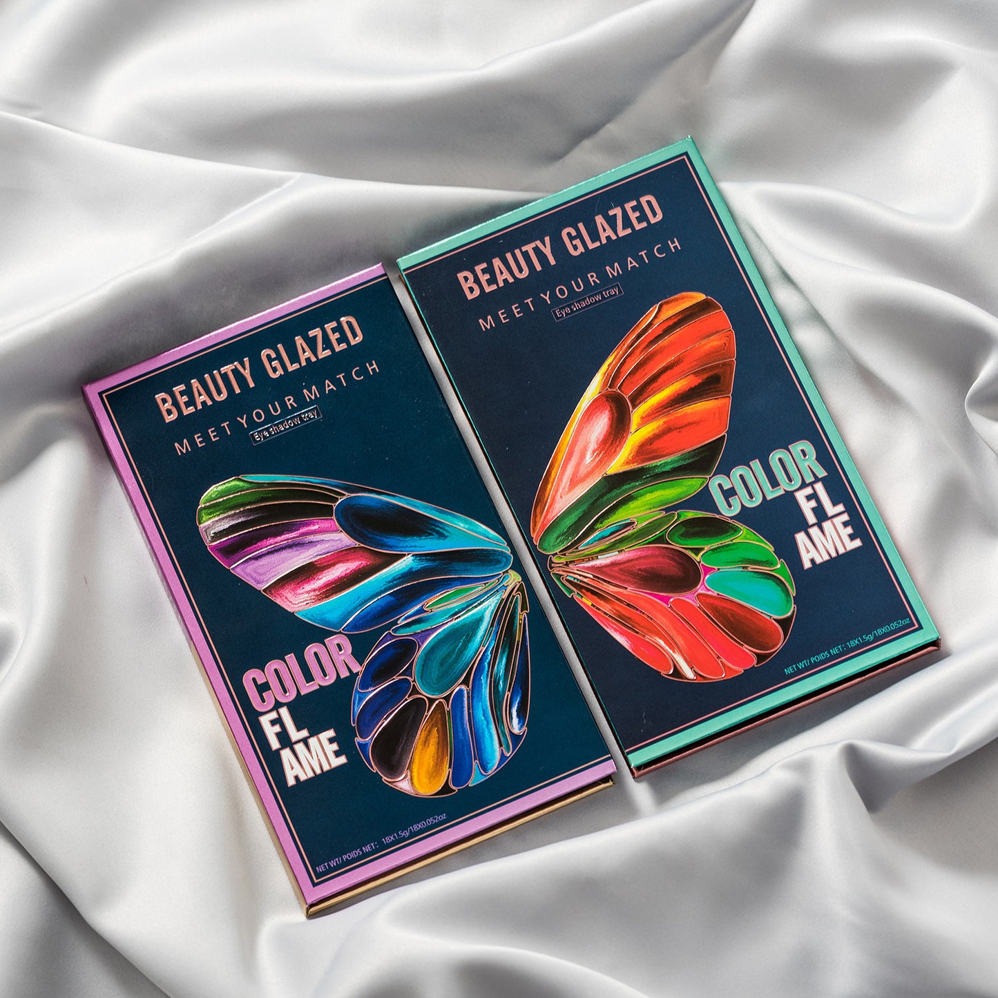 Paleta de sombras de ojos de mariposa Forma tridimensional