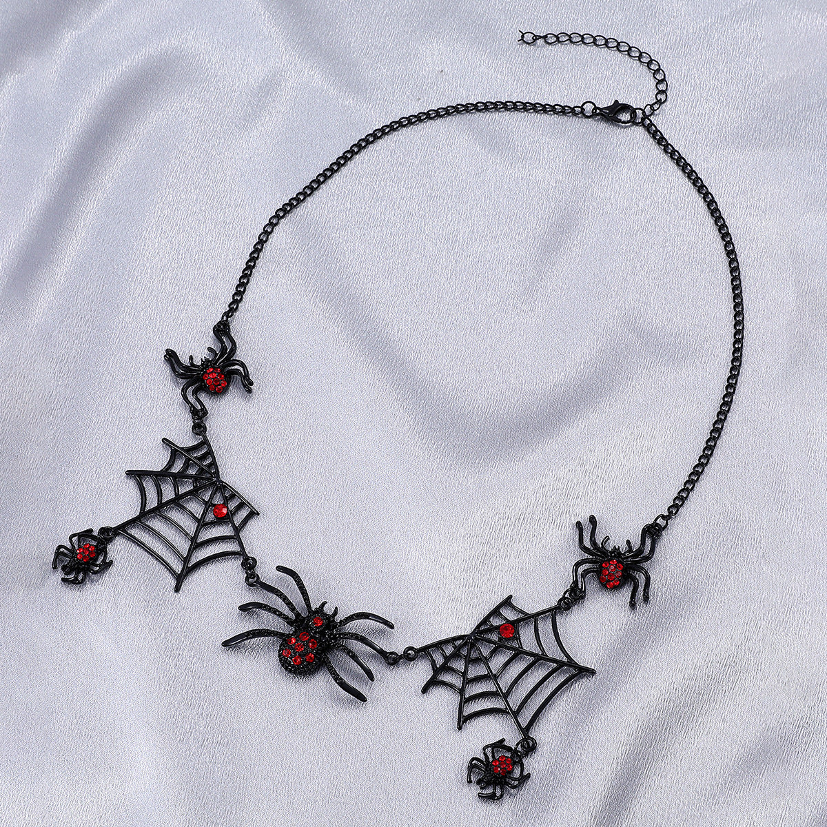 Collier d'Halloween en forme d'araignée et de toile d'araignée, collier de personnalité, accessoires de bijoux tendance
