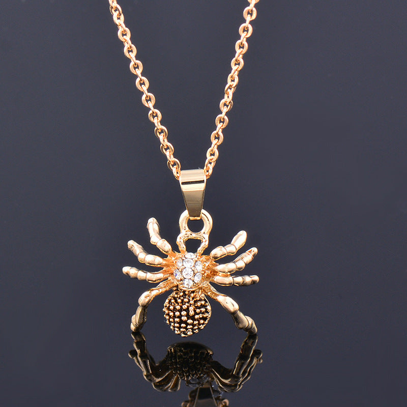 Collier araignée pour femme et homme, bijoux fantaisie