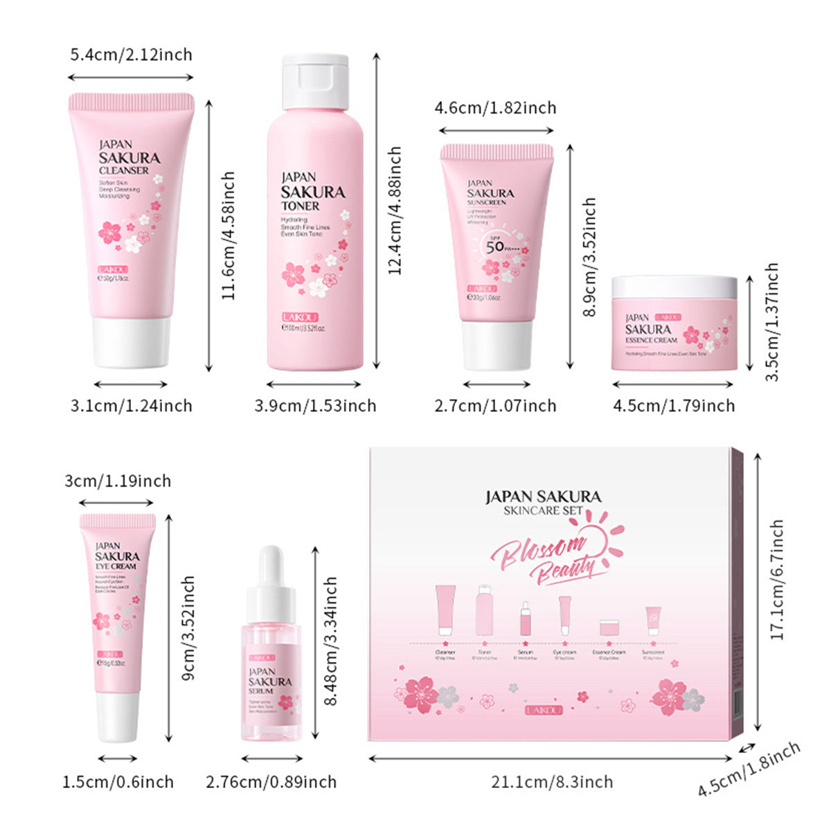 Coffret de soins de la peau JAPAN SAKURA