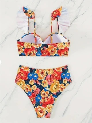 Traje de baño Huludao con bikini y tirantes ajustados
