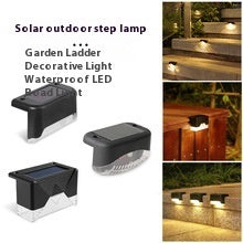 Faros delanteros de columna cuadrada con energía solar para patios al aire libre