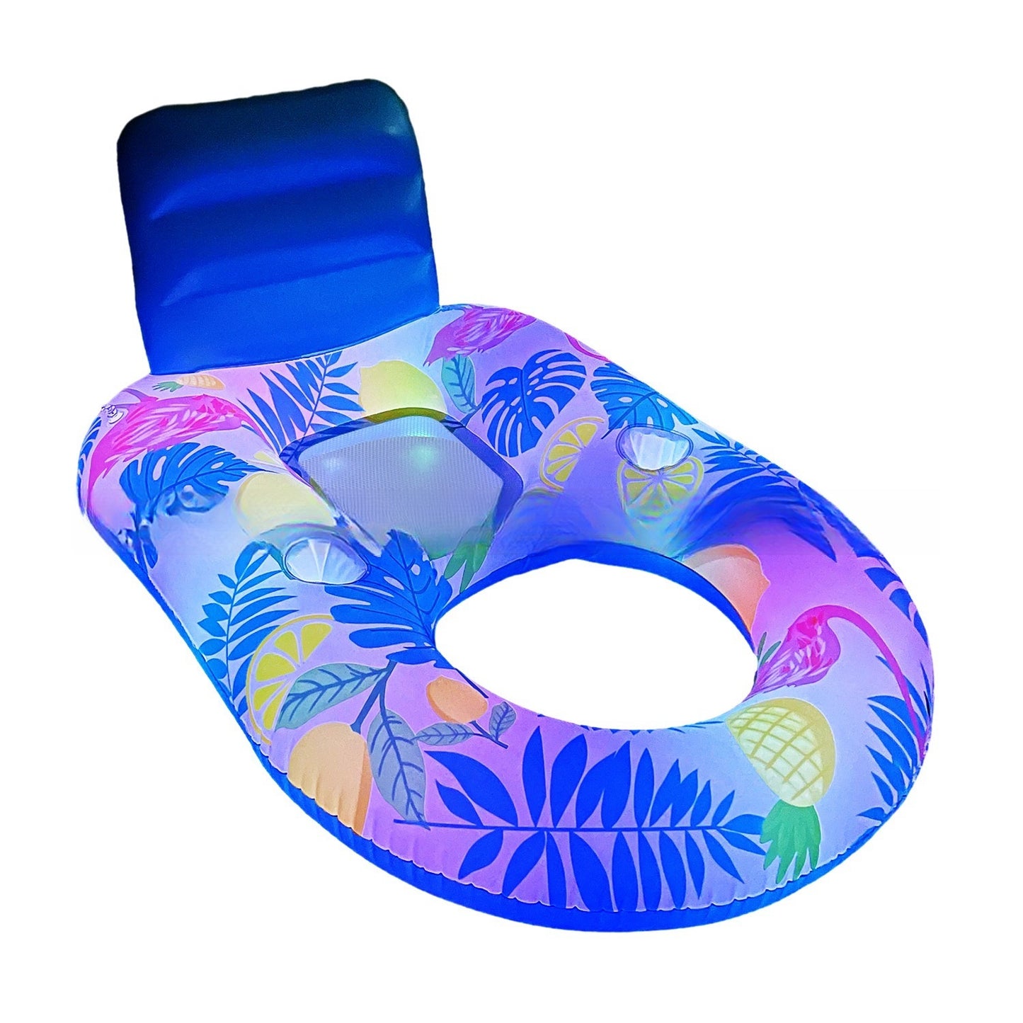 Piscina inflable de la cama flotante luminosa del agua