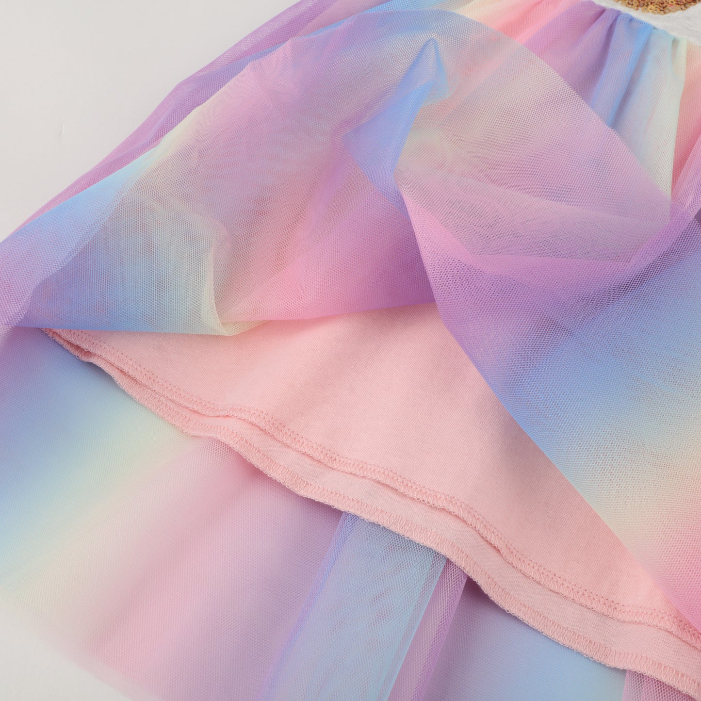 Robe décontractée en maille à paillettes pour filles