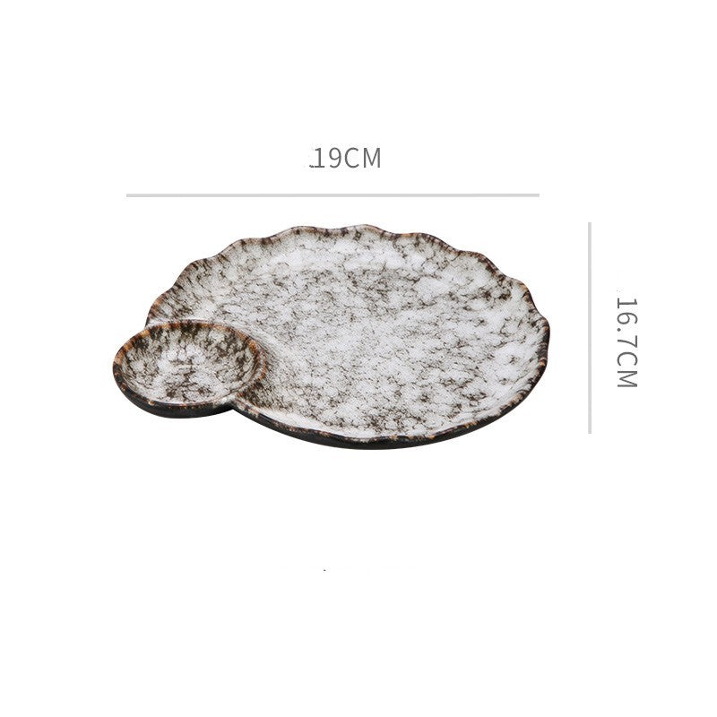 Ceramic Simple Cutlery Household Dish French Fries Shrimp Plate Japanese Sashimi Sushi Plate