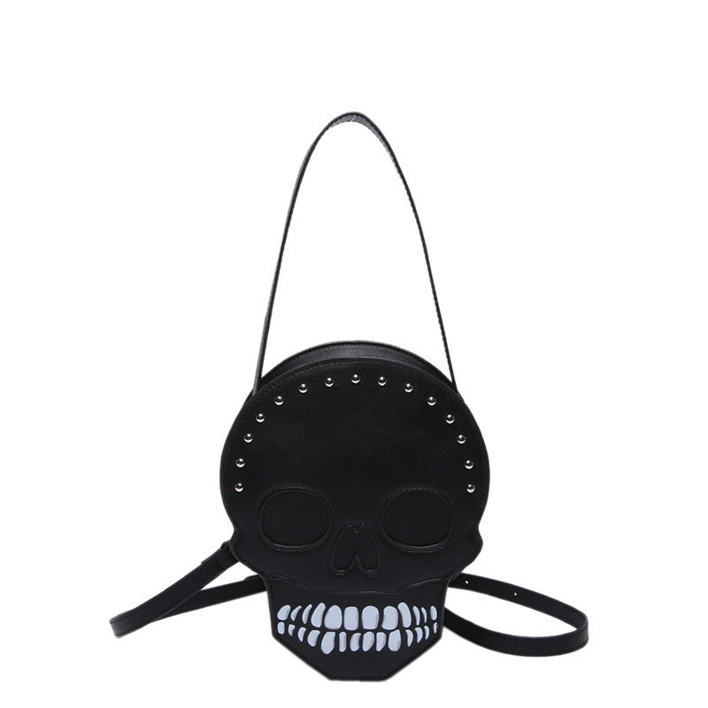 Sac bandoulière motif tête de mort pour Halloween, sac messager amusant et mignon, sac à bandoulière créatif pour femmes