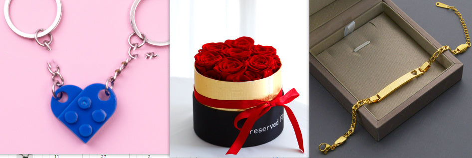 Rosas eternas en caja, rosas reales preservadas con juego de caja, regalo de San Valentín, flores artificiales románticas