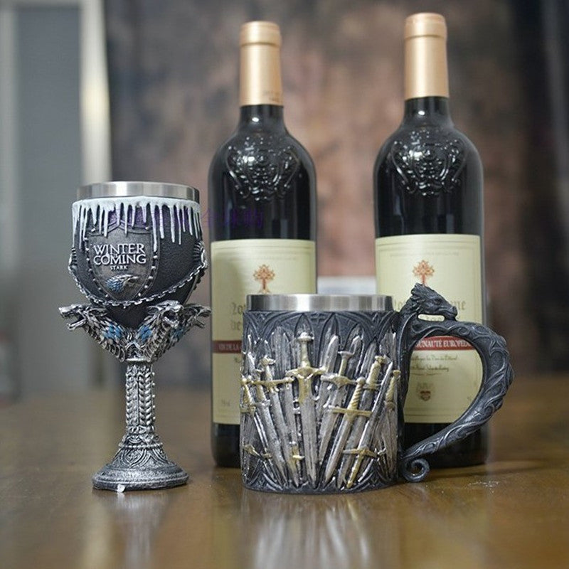 Whisky Canción de hielo y fuego Personalidad Vaso rojo