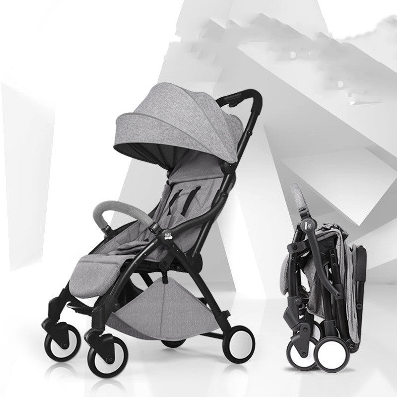 Cesta para cochecito de bebé plegable automática, combinación de modelos tres en uno