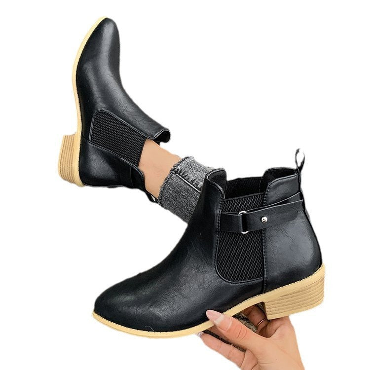 Botas de tacón alto de moda para mujer en tallas grandes