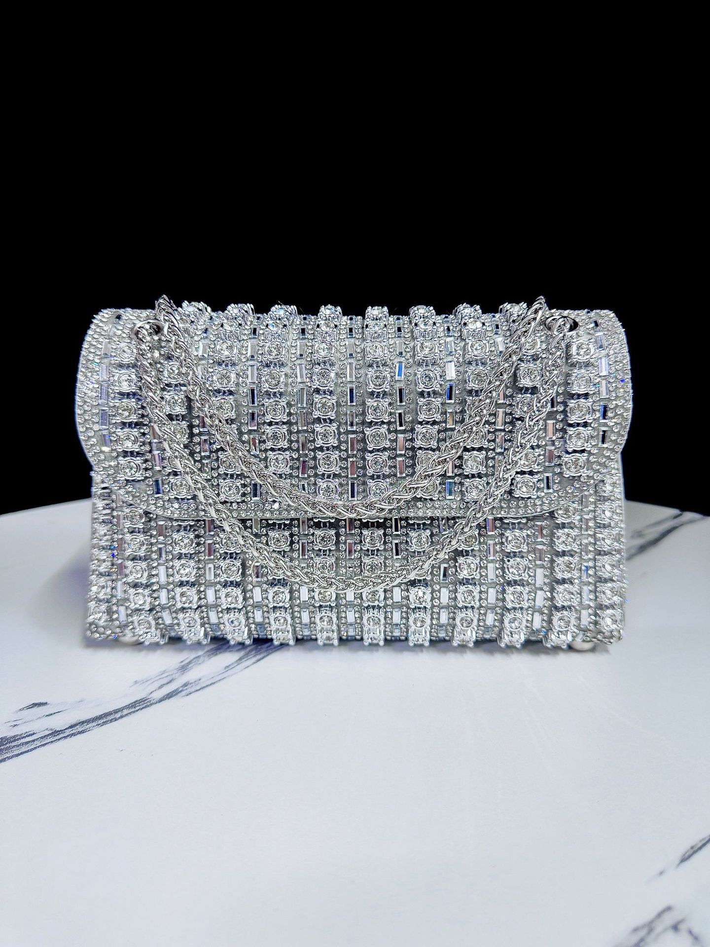 Sac à main Full Diamond rétro européen et américain