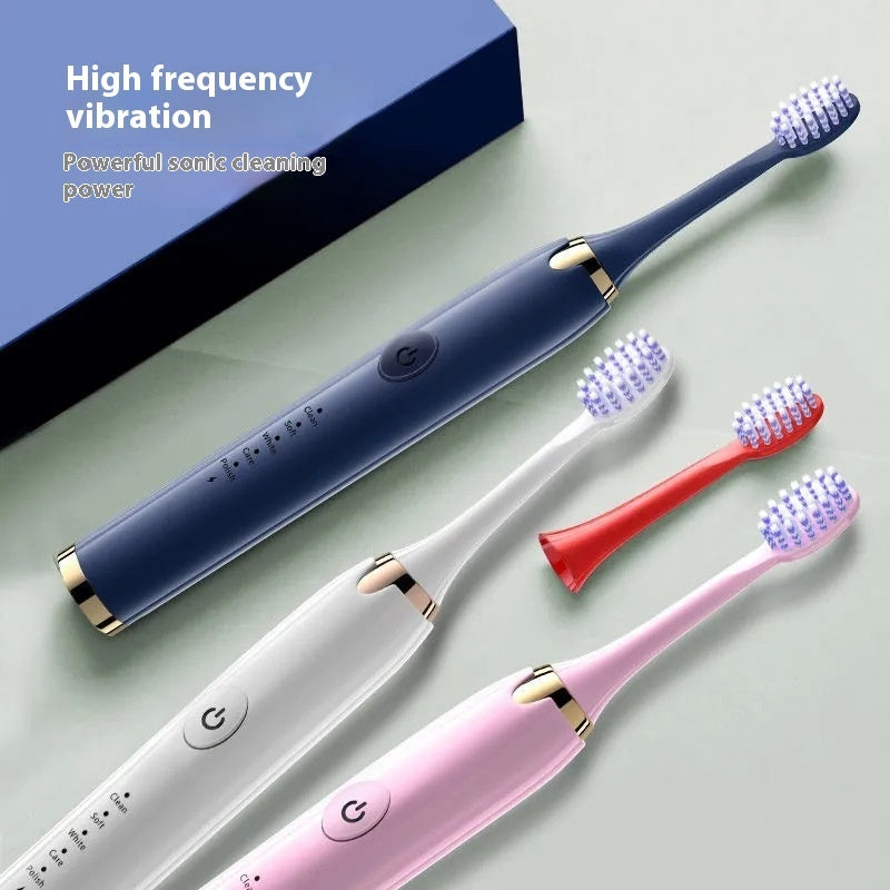 Household Rechargeable Soft Bristle Waterproof Electric Toothbrush